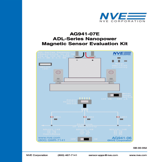 微小電流磁感測應用套件 AG941-07E ADL-Series Sensor Demo Board
