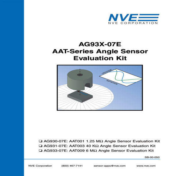 角度感測晶片應用套件 AG931-07E AAT003 Angle Sensor Evaluation Kit